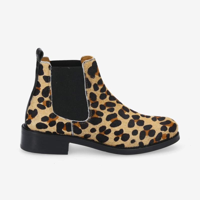 CANDIDE CHELSEA W - P.ANIMAL/NAPPA -  LEOPARD/MARRON/NOIR